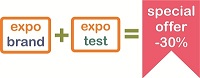 Discount -30% for simultaneous order services ExpoBrand and ExpoTest